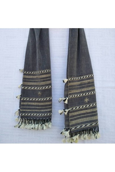 Cotton Stole- Hand Weaving